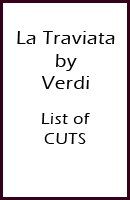 La Traviata list of CUTS