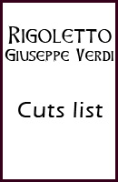 Rigoletto libretto with English translation for supertitle projections